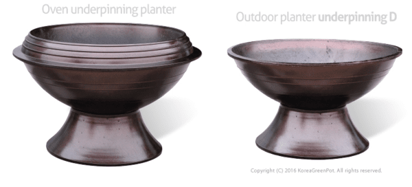 코리아그린포트 제품 중 전통 가마솥을 모티브로 디자인한 조경 용기 모습. (코리아그린포트 제공)