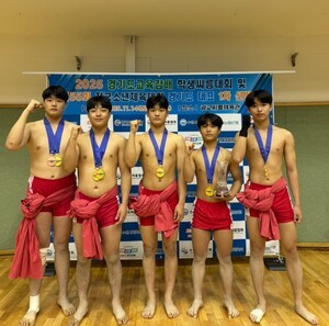 동성중학교, 2025년 경기도교육감배 학생씨름대회 단체전 우승… ‘5인 전원이 만든 값진 금메달’