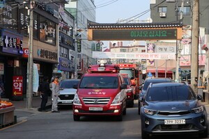 송탄소방서, ‘골든타임을 여는 길’ 시민 참여형 길터주기 훈련 실시